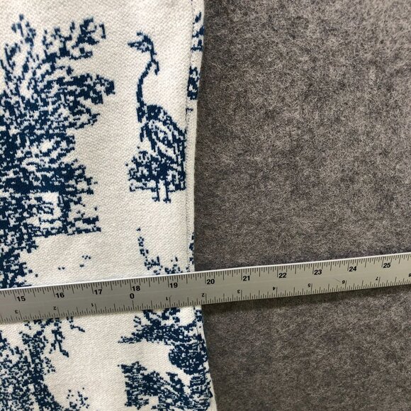 NWT Cider Toile de Jouy Knit Tank Sweater Dress 3XL White Blue Cami Midi - Picture 9 of 11